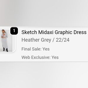Heather Grey Midaxi Graphic Hoodie Dress